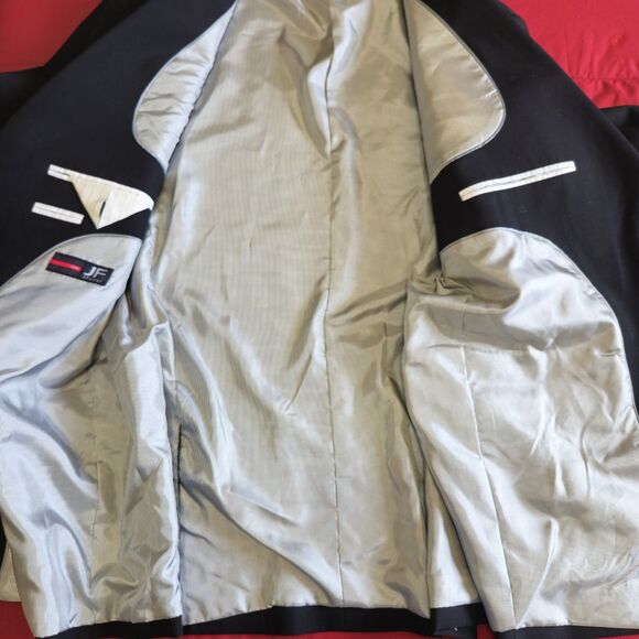 J Ferrar Black Super Slim Fit Blazer 46R NWT Stretch 2 Button Suit Jacket - Picture 11 of 16